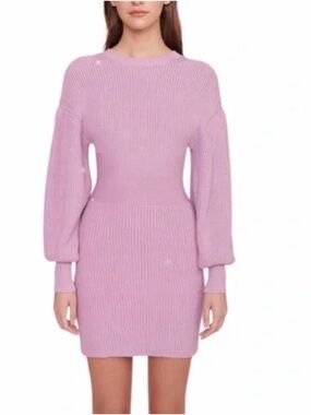 STAUD marylebone sweater dress in iris